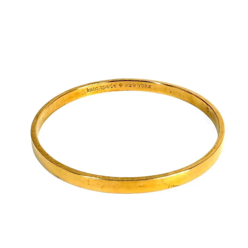 Kate Spade Heart Of Gold Idiom Bangle Bracelet Smell the Roses